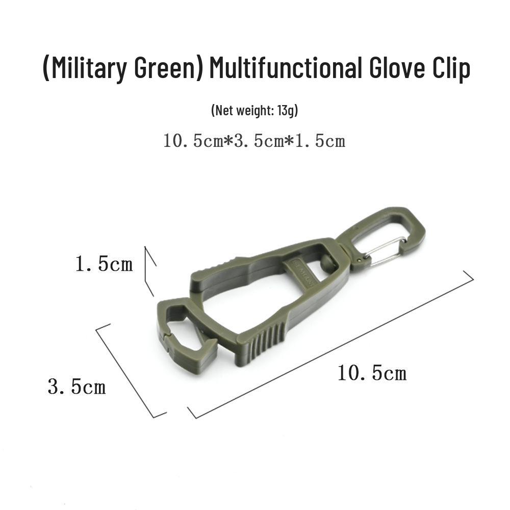 

Multipurpose Anti-Loss Outdoor Gloves Clip - Portable, Durable Plastic with Anti-Drop Design армия зеленый