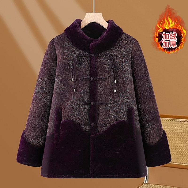 Winter coat fleece thickened warm coat women's fur integrated autumn and winter clothes