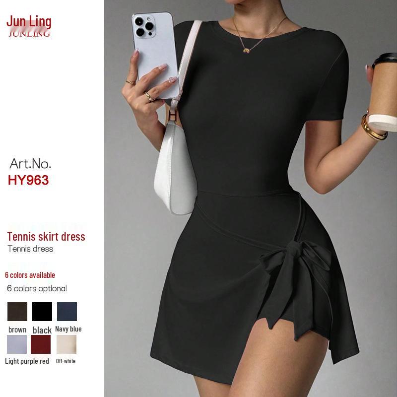 Women's Casual Yoga & Sports Skirt - Spring/Summer Beautiful Back Two-Piece for Golf & Tennis