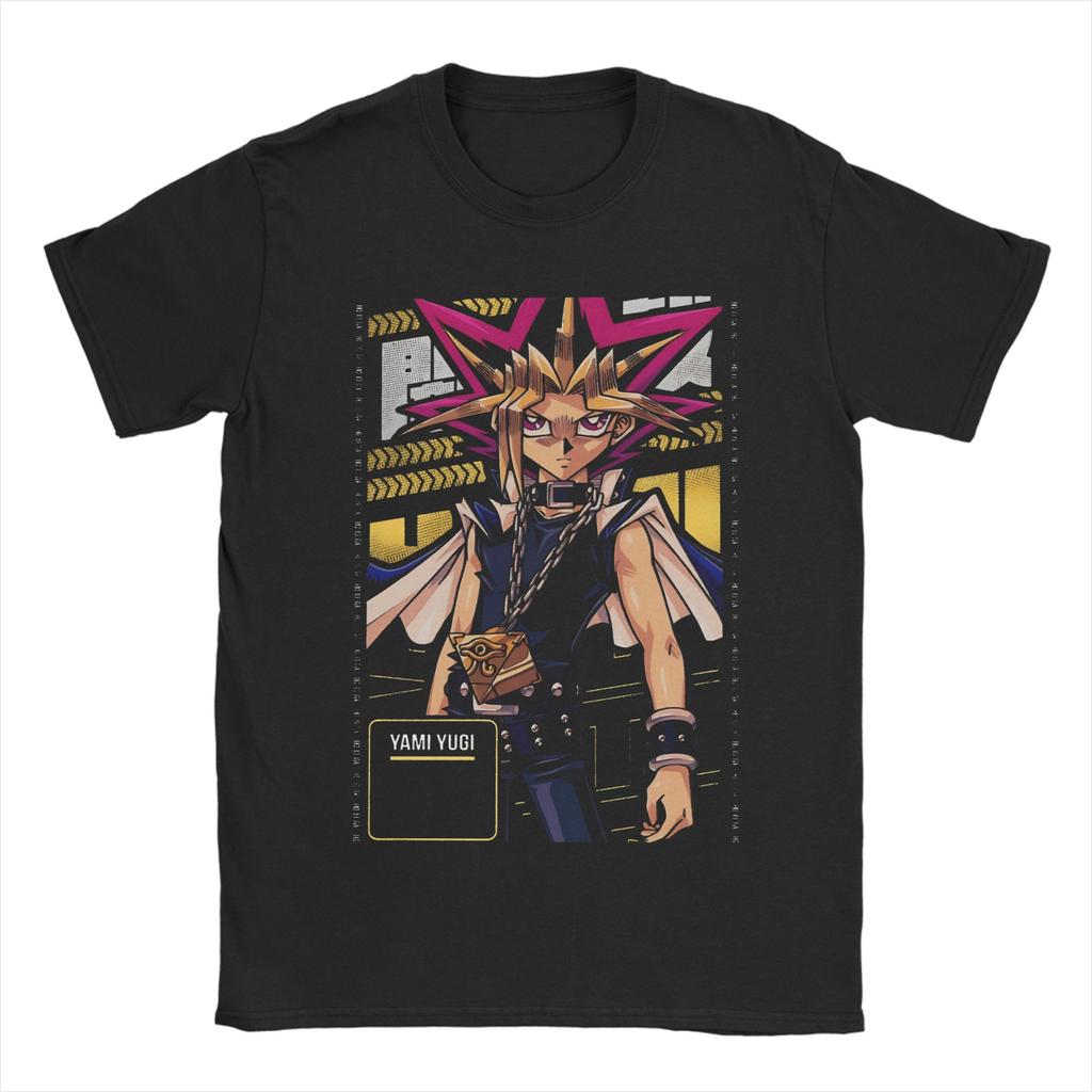 Printed Yu-Gi-Oh Game Yami Yugi T Shirt for Men Women  100% Cotton Tee Shirt Short Sleeve Clothes