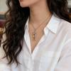 Collana Ciondolo Versatile Abbraccio di Coppia: Set di Gioielli in Rame Placcato Oro per Uomo e Donna
