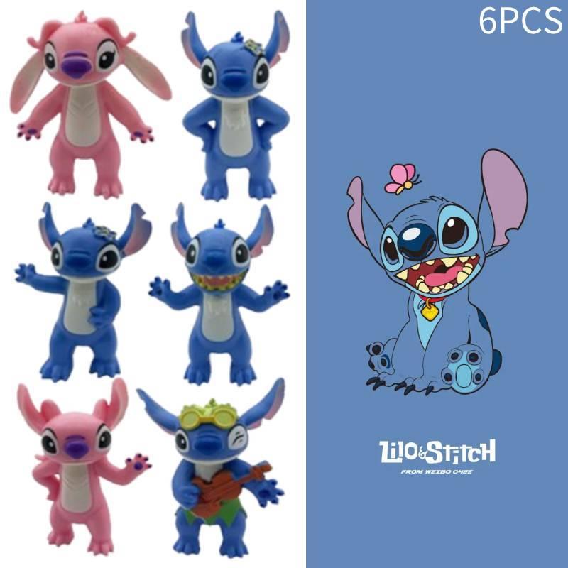 6-pack Of Sturdy 8cm Stidi Figure Toys For Cake Decoration 150g Plastic Material