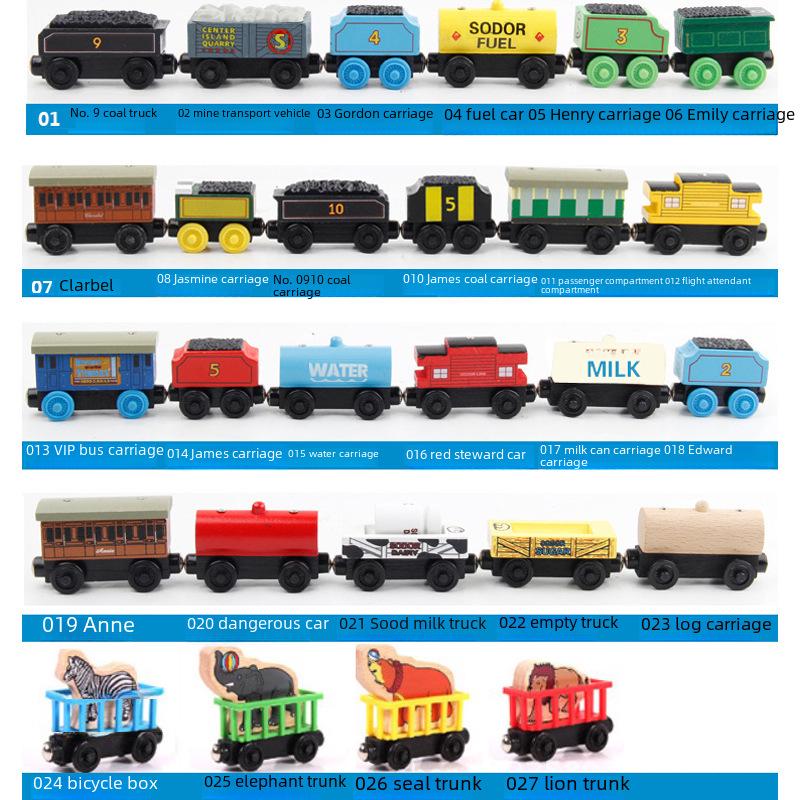 Children's Wooden Toy Train Head Cake Decoration - YB02