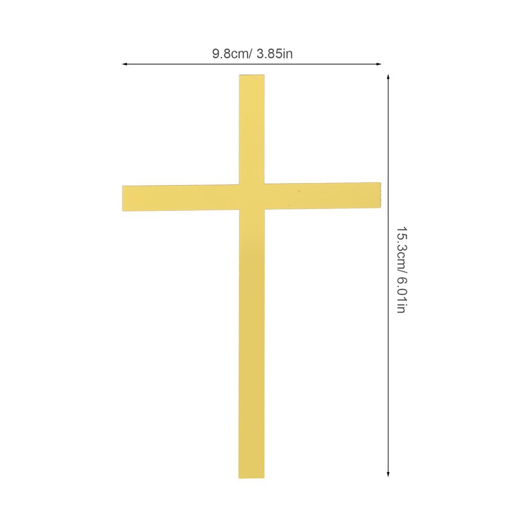 10 st Tårtdekoration Guld Kreativa Insatser Bröllopsdekorationer Baktoppers Akryl Festrekvisita Baby Födelsedag Picks