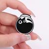 7Pcs/Set Cute Cat Enamel Pins Custom Black Kitten Terrarium Badge On Backpack Lapel Brooches Animal Jewelry Gift For Kid Friends