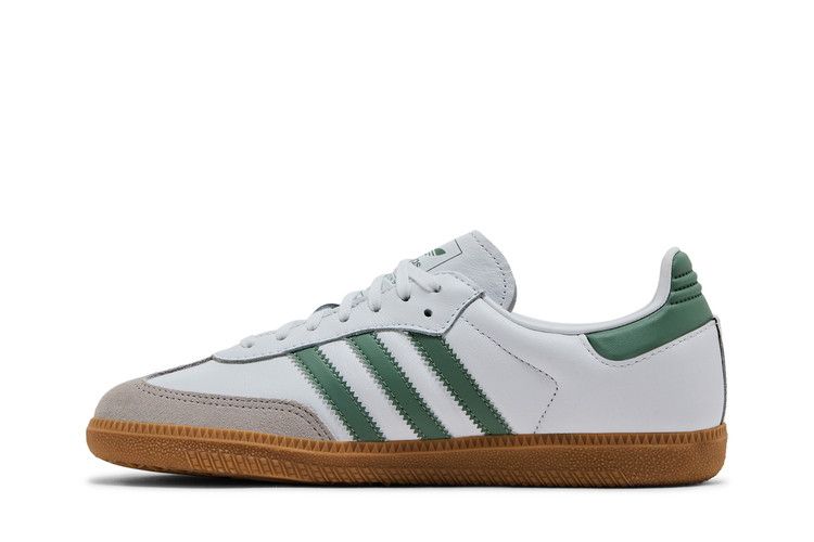 adidas Samba OG Cloud White Silver Green (GS)