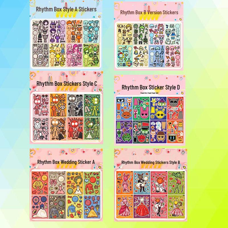 Princess Elsa Dress-Up Stickers: Educational DIY Cartoon Makeup Set for Kids