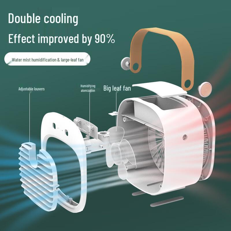 OEING Portable USB Evaporative Air Cooler with Mist