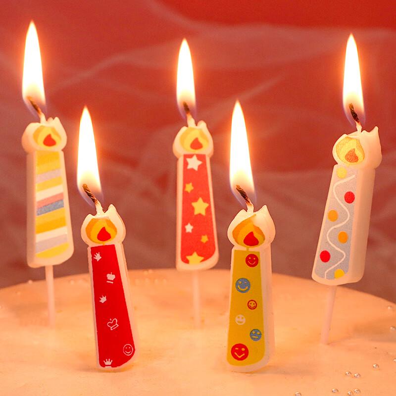 Macaron Candy Color Birthday Candles