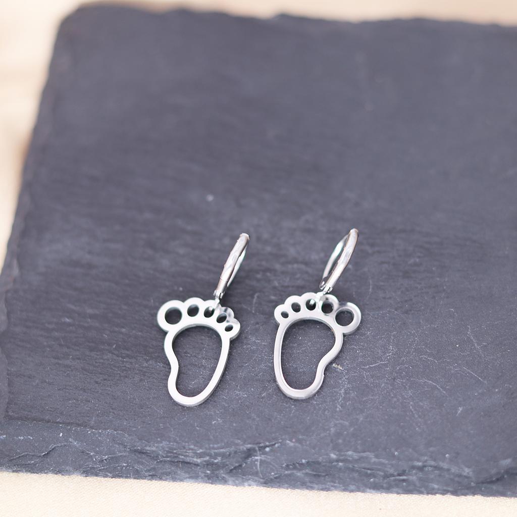 Kinitial Stainless Steel Unicorn Ankh Triangle Cross Snowflake Dandelion Mermaid Earrings For Women Trendy Piercing Jewelry