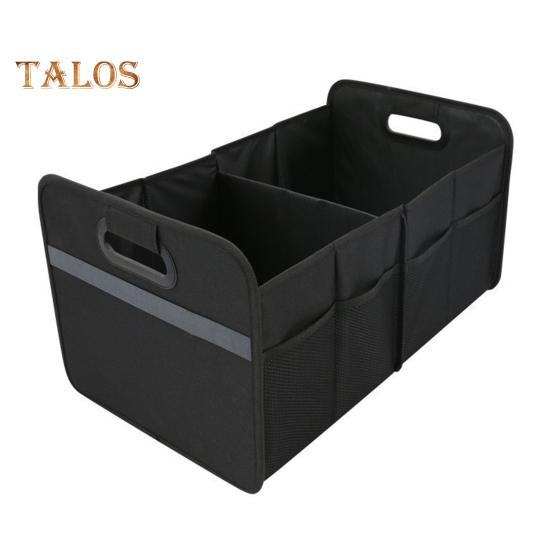 

Органайзер для багажника, вместительный, многосекционный, водонепроницаемый, автомобильный органайзер, ящик для хранения с ручками и пряжками чёрный