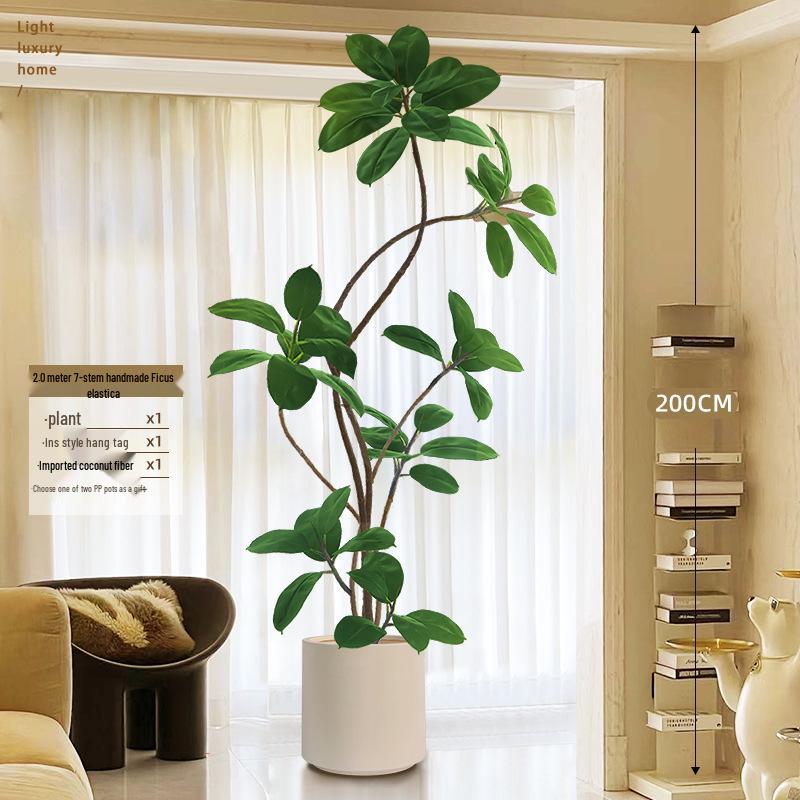 Luxurious Large Faux Green Plant Decoration for Indoor Use