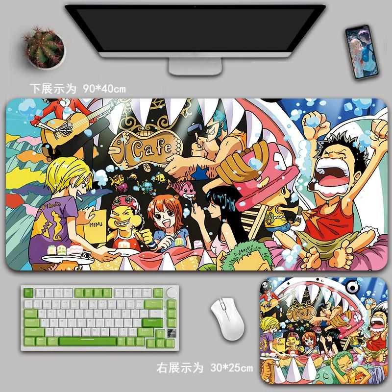 Cartoon Anime ONE PIECE Mouse Pad Oversized One Piece Roronoa Zoro Monkey D. Luffy Animation Game Office Computer Desk Mat Two-dimensional Peripheral