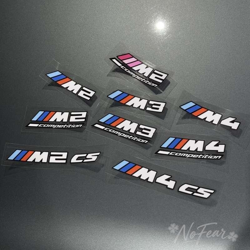For BMW M Power M3 M5 Logo G01 G30 F30 F31 E36 E87 E60 E46 E91 X1 X3 X5 E53 For M 2 M3 M4 Competition Cs Car tail label sticker XU7