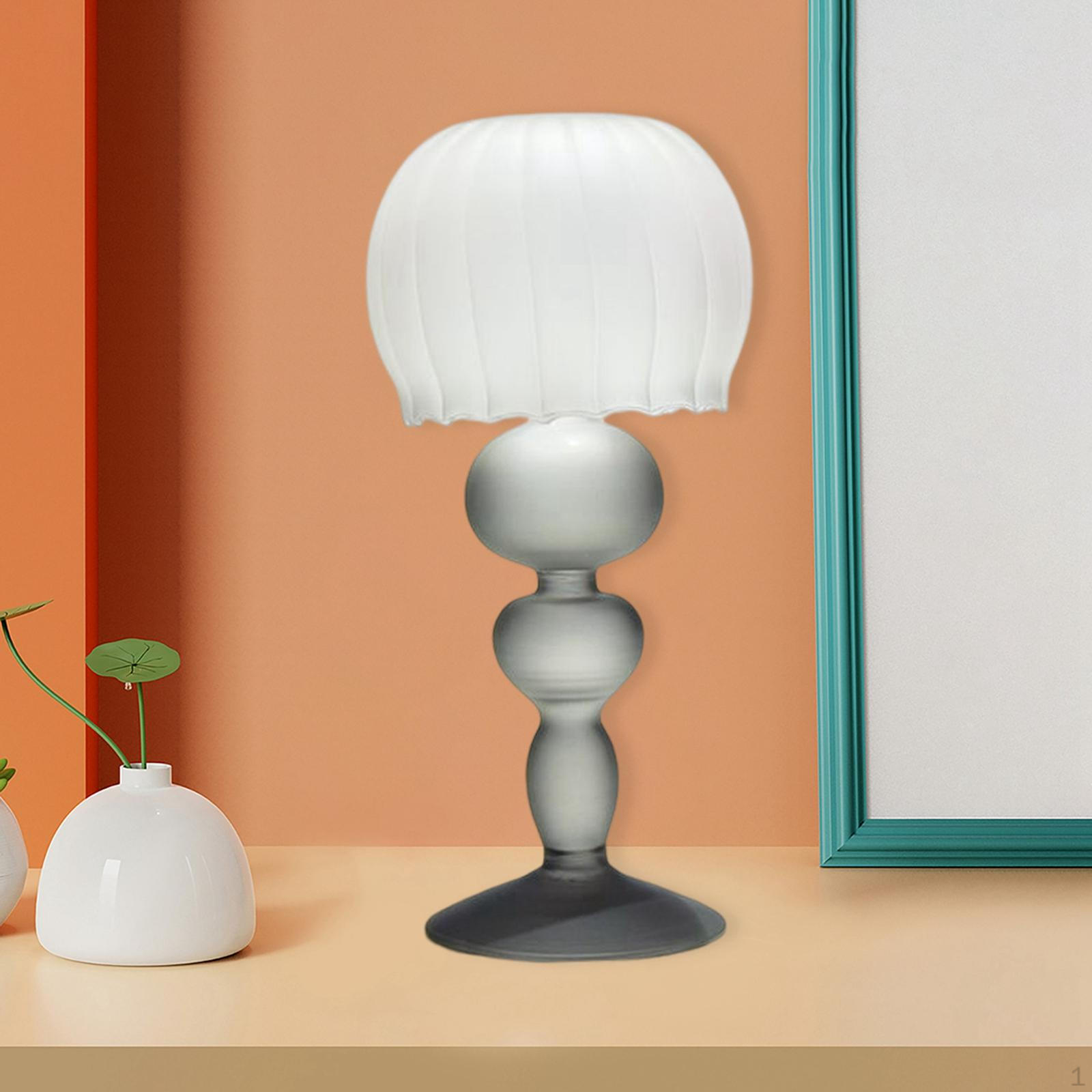 Настольная лампа Подсвечники Подсвечник Столбчатый Прозрачный для Вечеринки, Хэллоуина, Столовой, серый