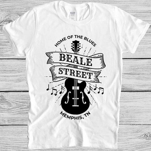Beale Street Memphis Tennessee Home of the Blues Funny Gift Tee T Shirt M1228 XL