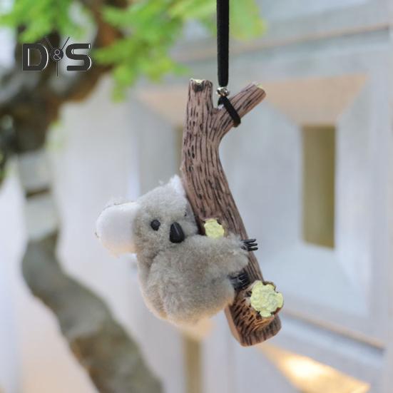 Zawieszka samochodowa Koala Żółw Panda Przytula Pniak Wisiorek Lusterko wsteczne Wystrój otworu wentylacyjnego Słodkie akcesoria do wnętrza samochodu