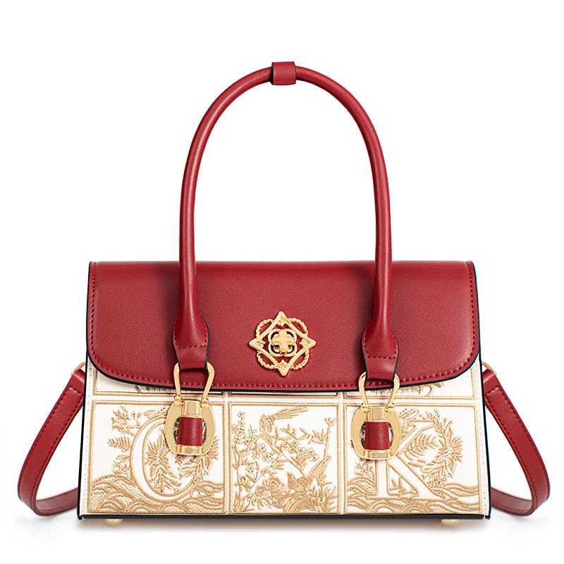 

Mother s Day gift high-end national style bag female atmosphere middle-aged mother embroidered handbag cheongsam bride wedding