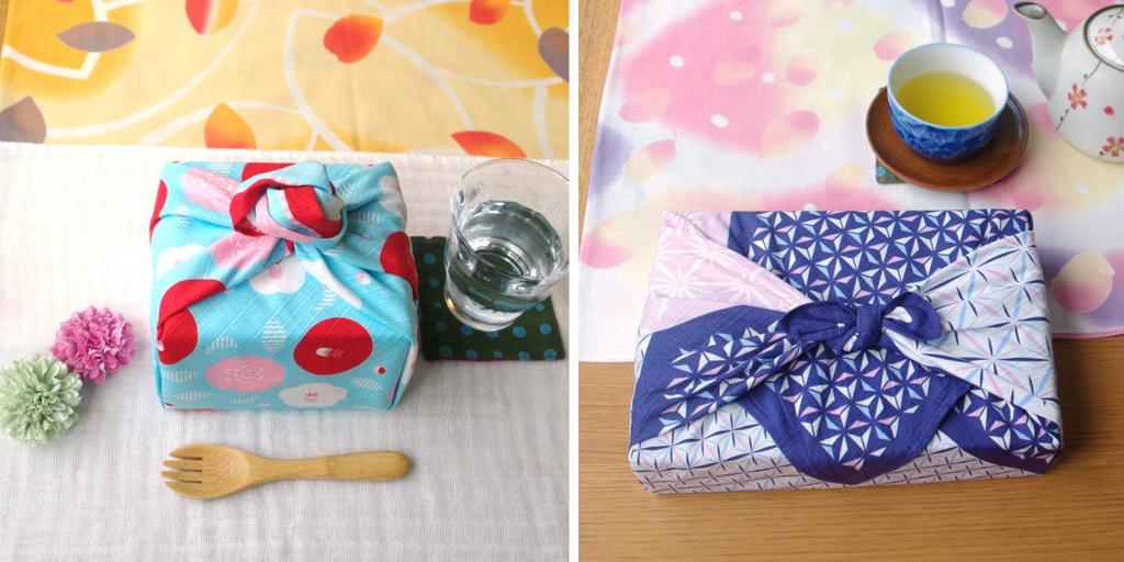 Miyamoto Towel Furoshiki Wrapping Small Furoshiki 50x50cm 06564 (Japanese Cloth) - Okami-san (Simmered Food)