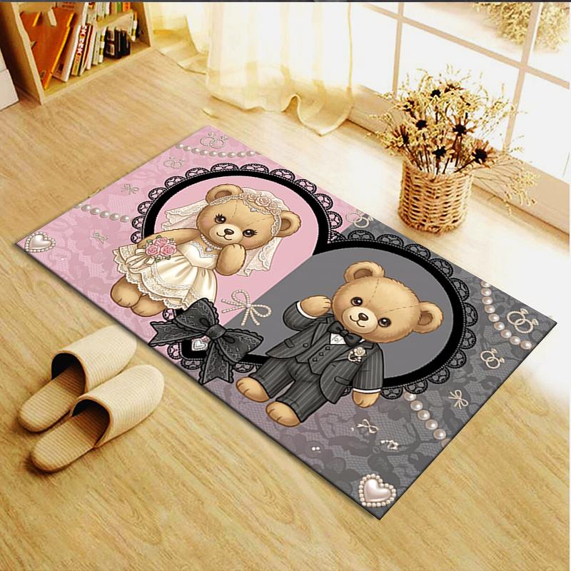 2025 New Wedding Teddy Carpet Rug for Living Room Bedroom Home Sofa Decoration,Kids play Non-slip Floor Mat13