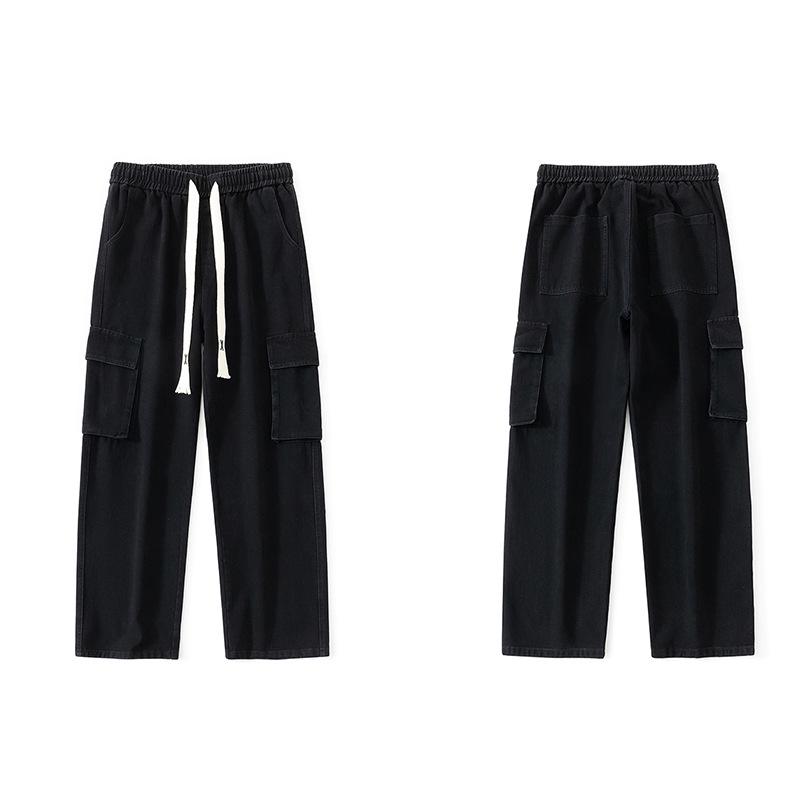 

XXBRO Men s High Street Fashion Loose Fit Straight Jeans L чорний