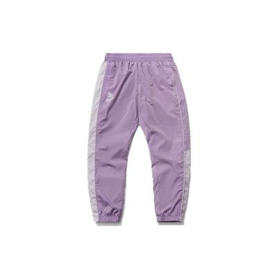 Li Ning Badfive Sports Basketball Series Loose Cuff Sports Long Pants Women Bottoms Purple AYKR128-3