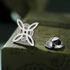 LIKGREAT Vintage Witch Knot Brooch for Women Men Stainless Steel Celtics Knot Pin Badge Wicca Protection Amulet Lapel Pins Gift
