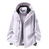 Camel Unisex 3-in-1 Mountaineering Jacket: Graphene-Lined, Windproof, Waterproof, and Warm, New Style, Two-Piece Set.