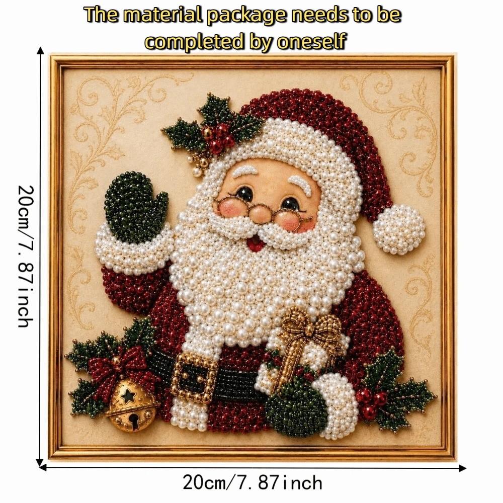 Santa Claus Pattern Christmas Painting Art Kit Home Christmas Wall Decor Beginner