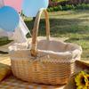 Handwoven Willow Wicker Picnic and Storage Basket