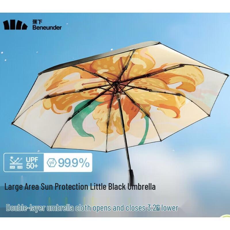 Beneunder UV Protection Double-Layer Sun & Rain Umbrella