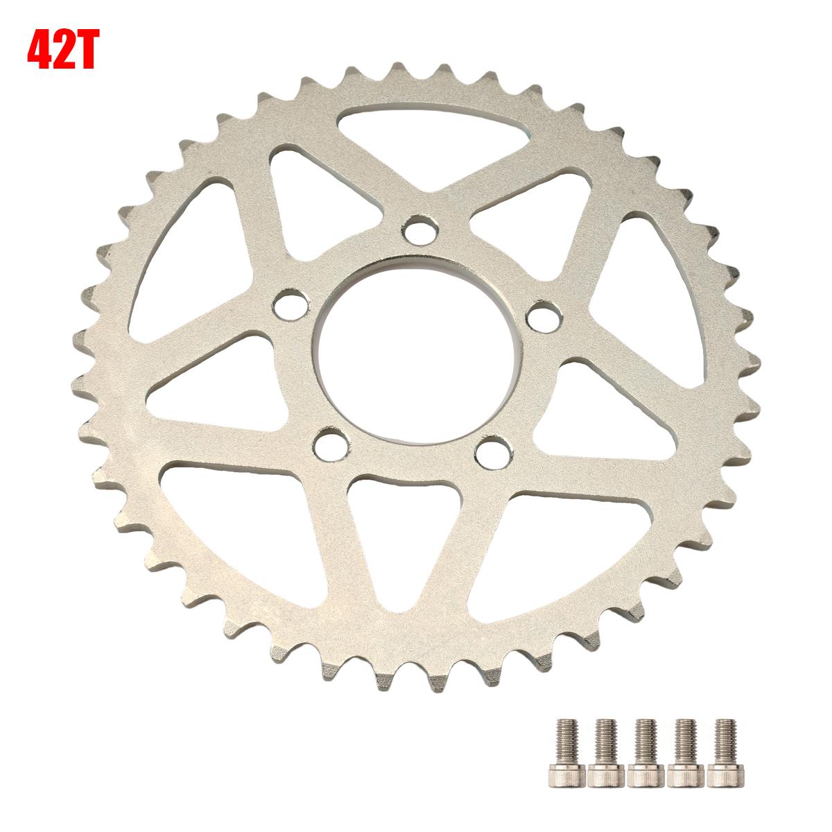 Electric Dirt Bike 42T 48T 58T Sprockets 42Teeth Chainring 102 106 112 Section Chain For Sur-Ron Surron Light Bee & Light Bee X 42T Crankset