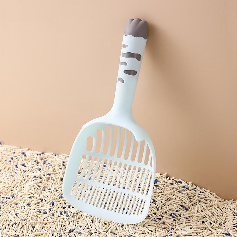 Cat Litter Scoop Plastic Cat Litter Shovel With Base Self Cleaning Cat Litter Box Shovel Kitten Toilet Clean Tools Cat Supplies