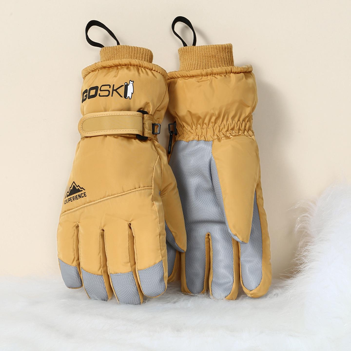 

Unisex Ski Gloves: Winter Cycling, Fleece-Lined, Thick, Warm, Cold-Proof, Outdoor, Windproof, Waterproof, Touchscreen-Compatible. One Size