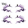 Waterproof Cosplay Makeup Transfers 2 Pairs Halloween Eye Tattoo Stickers, Temporary Face Decals with Quick Art for Novices Pumpkin Bat Spider