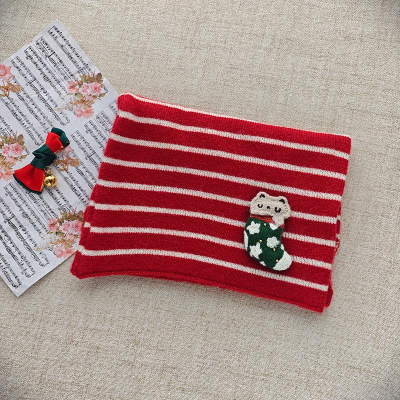 Children's 2025 Winter Red Scarf: Warm, Windproof Neck Gaiter for Girls - Cute and Protective