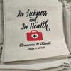 5Pcs Personalized Sets of In Sickness and In Health Bags Bachelorette Party Recovery Kit Wedding Emergency Kit Hangover Survival