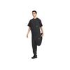 Nike T-shirt de fitness à manches courtes confortable, élégant, ajusté et polyvalent pour hommes, noir HJ8088-010