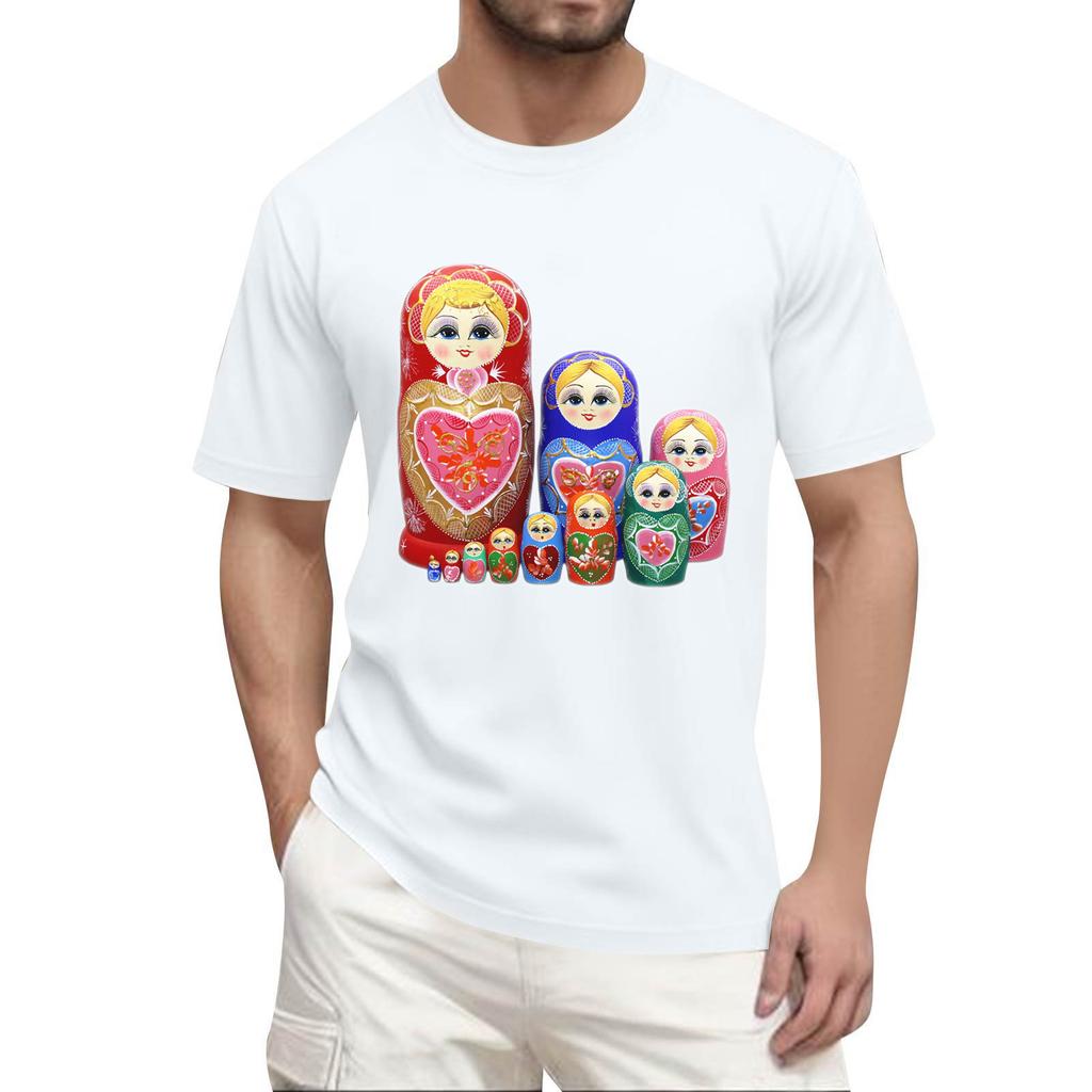 Men'S Fashionable T-Shirt, Street Casual Short Sleeved Clothing