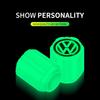 B6 Voor Volkswagen Lichtgevende Bandenventieldopjes Meerkleurig Fluorescerend Nacht Gloeiend Decor Voor Volkswagen VW GTI R Polo Golf MK8 Pas