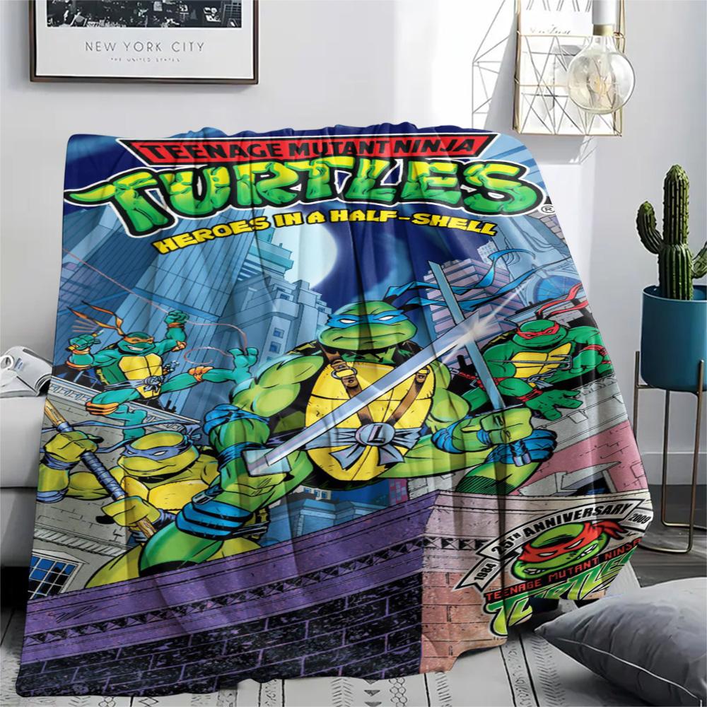 Teenage Mutant Ninja Turtles Poster Blanket Blanket Suitable For All Seasons Air Conditioning Blanket Digital Printing Sheet
