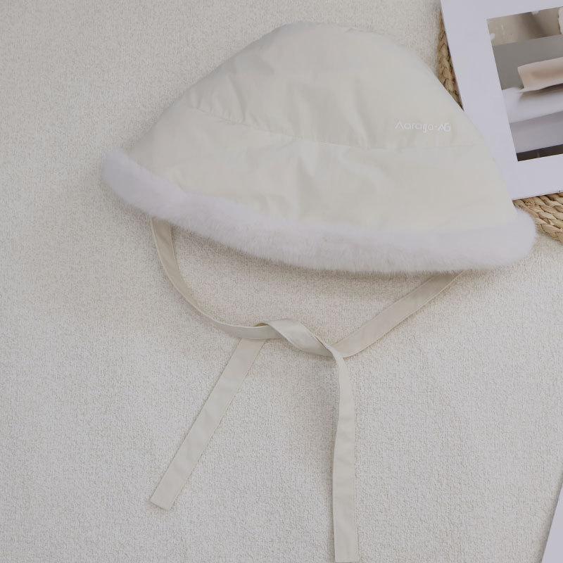 

Winter Thermal Ear Cap Ladies Fleece Thickened Windproof Basin Hat Outdoor Knitted Bucket Hat one size