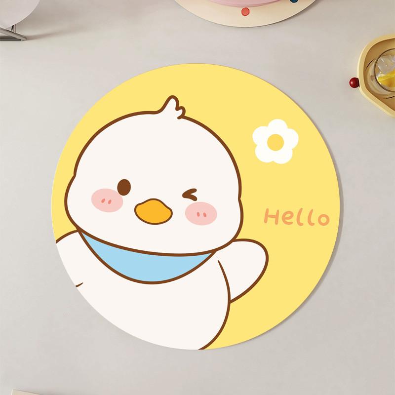 Set di Sottobicchieri in Silicone e Diatomee Disegnati con Base Antiscivolo e Isolamento Termico per Bevitori di Caffè e Tè