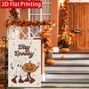 2D Flat - 2D Flat Retro Cartoon Ghost Pumpkin Garden Flag Outdoor Garden Flag, Double-Sided Home Decoration Courtyard Decoration Lawn Decoration