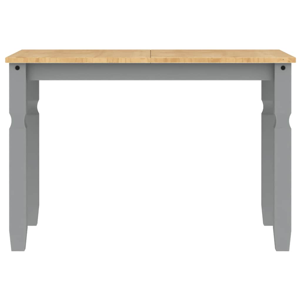 3 Piece Dining Set PANAMA Grey Solid Pine Wood