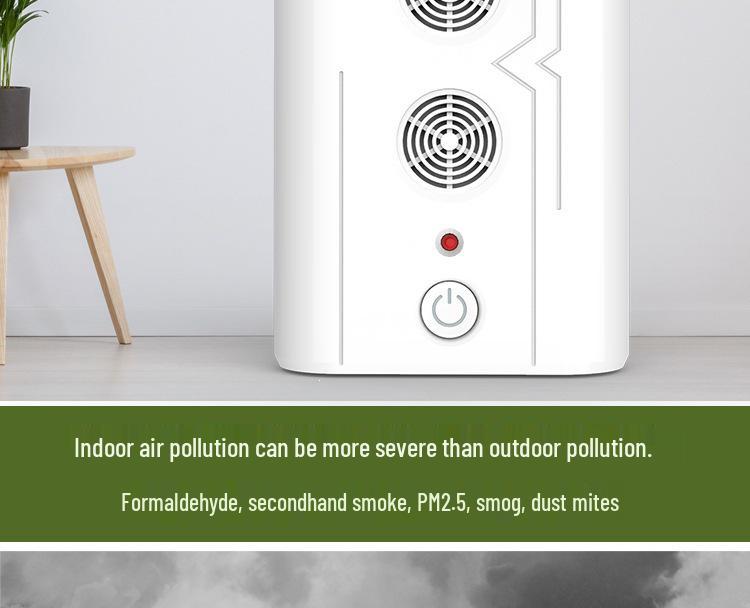 Home Air Purifier: Odor, Formaldehyde, and Smoke Remover with Ozone & Negative Ion Sterilization