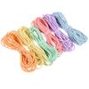 6Pcs Multi Color Elastic Cord for Jewelry Making Stretchy Bracelet String DIY Beading Thread Hair Tie Craft Rope Skin Safe 5M