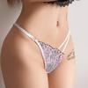 Frauen Sexy Aushöhlen Höschen Low-taille G String Tanga Unterwäsche Weibliche Versuchung Stickerei Dessous Ultra Dünne Intimat