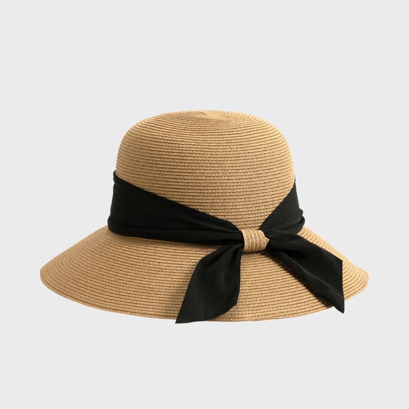 Summer Sun Protection Straw Hat Foldable Fisherman Hat Women's UV Protection Sun Hat