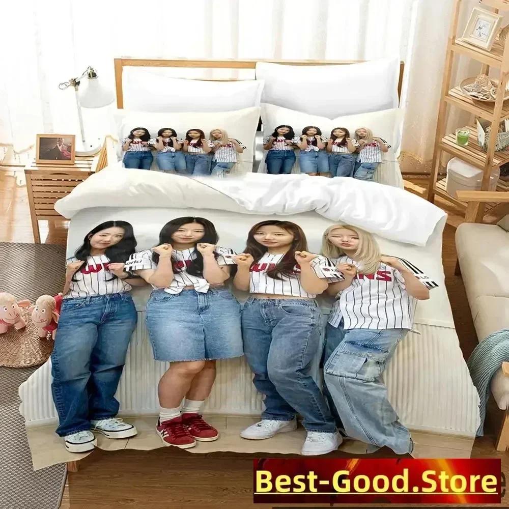 KPOP FIFTY FIFTY Merch Cupid Album Bedding Set Duvet Cover Sheet Printed Pillowcase Bed Full Queen King Size Comforter Bedroom